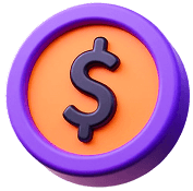 Coin decoration top left