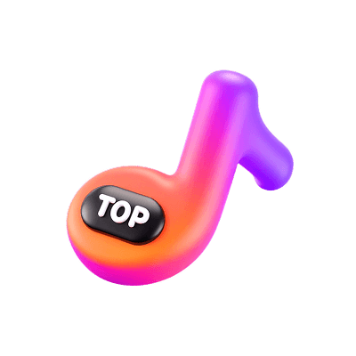 Large rotated music note